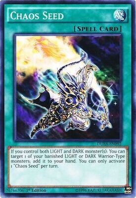 Chaos Seed - DUEA-EN092 - Common 1st Edition
Duelist Alliance 1st Edition Singles