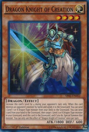 Dragon Knight of Creation - SR02-EN002 - Super Rare 1st Edition Structure Deck: Rise of the True Dragons 1st Edition Singles