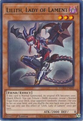 Lilith, Lady of Lament - TAMA-EN049 - Rare 1st Edition
Tactical Masters 1st Edition Singles