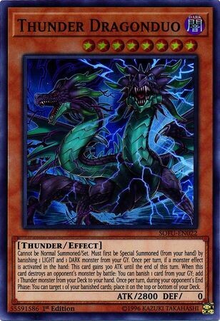 Thunder Dragonduo - SOFU-EN022 - Super Rare 1st Edition Soul Fusion 1st Edition Singles