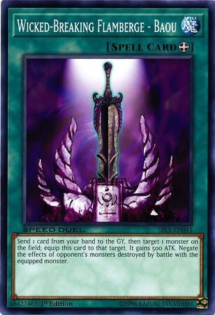 Wicked-Breaking Flamberge - Baou - SBLS-EN041 - Common 1st Edition Speed Duel: Arena of Lost Souls Singles (espanol)