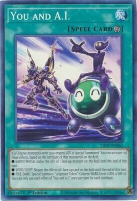 You and A.I. - LIOV-EN061 - Common 1st Edition Lightning Overdrive: LIOV 1st Edition Singles