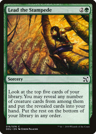 Lead the Stampede Duel Decks: Elves vs. Inventors (Español) Non-foil