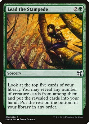 Lead the Stampede Duel Decks: Elves vs. Inventors (Español) Non-foil