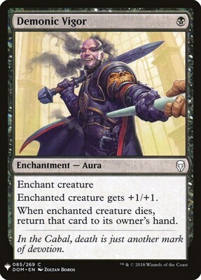 Demonic Vigor Planeswalker Symbol Reprints English Non-foil