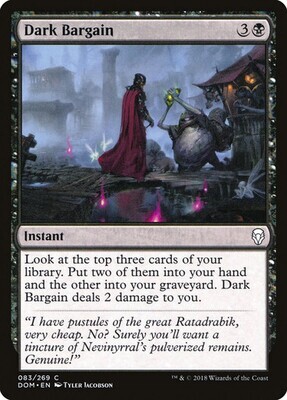 Dark Bargain 082/274 - Ikoria: Lair of Behemoths (IKO) (Español)