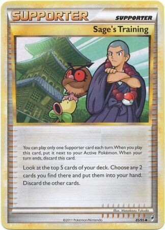 Sage&#39;s Training - 85/95 - Uncommon Call of Legends Singles