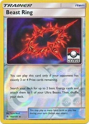 Beast Ring - 102/131 - League Promo Pokemon Championship/League/Organized Play Promos
