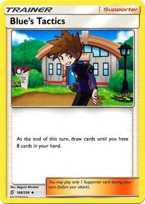 Blue&#39;s Tactics - 188/236 - Uncommon Sun &amp; Moon: Unified Minds Singles