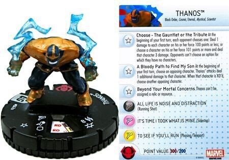 Thanos #047a Guardians of the Galaxy Booster Set Marvel Heroclix
Guardians of the Galaxy Booster Set Sin Tarjeta
