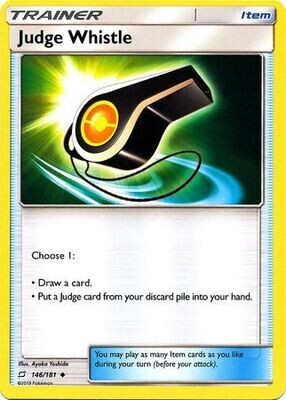 Judge Whistle - 146/181 - Uncommon
Sun &amp; Moon: Team Up Singles