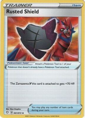 Rusted Shield - 061/072 - Uncommon Shining Fates Singles