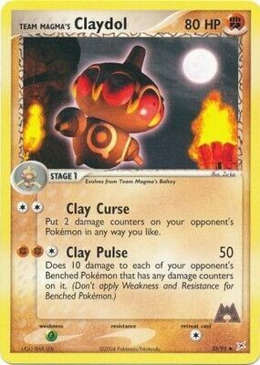 Team Magma&#39;s Claydol - 33/95 - Uncommon
Ex Team Magma vs. Team Aqua Singles