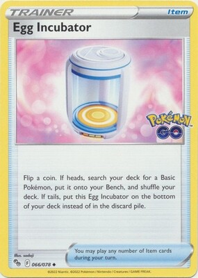 Egg Incubator - 066/078 - Uncommon Pokemon Go Singles