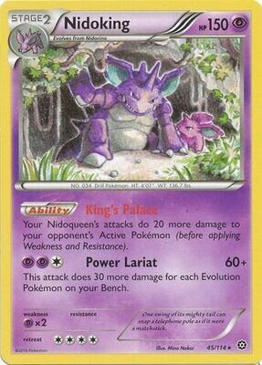 Nidoking - 45/114 - Rare XY: Steam Siege Singles