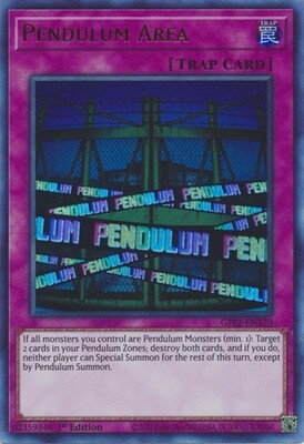 Pendulum Area - GFP2-EN170 - Ultra Rare 1st Edition Ghosts From The Past: The 2nd Haunting 1st Edition Singles