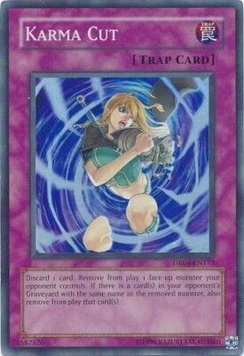 Karma Cut - DR04-EN173 - Super Rare
Dark Revelation 4 DR04
