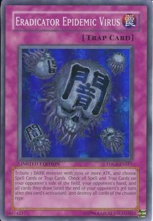 Eradicator Epidemic Virus - TDGS-ENSE1 - Super Rare
Yu-Gi-Oh! Promo Cards