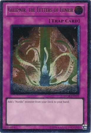 Ultimate Rare - Gleipnir, the Fetters of Fenrir - STOR-EN073 Unlimited
Storm of Ragnarok Unlimited Singles