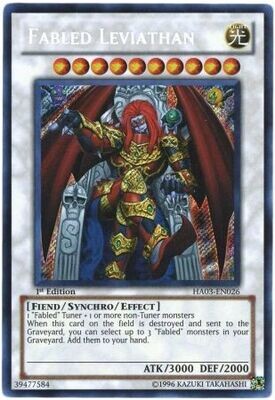 Fabled Leviathan - HA03-EN026 - Secret Rare 1st Edition
Hidden Arsenal 3 [HA03] 1st Edition Singles