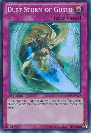 Dust Storm of Gusto - HA07-EN029 - Super Rare 1st Edition Hidden Arsenal 7: Knight of Stars 1st Edition Singles