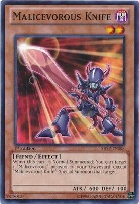 Malicevorous Knife - SHSP-EN005 - Common 1st Edition Shadow Specters 1st Edition Singles