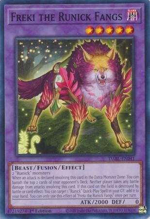 Freki the Runick Fangs - DABL-EN041 - Common 1st Edition Darkwing Blast 1st Edition Singles (Espanol)