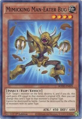 Mimicking Man-Eater Bug - BODE-EN029 - Common 1st Edition Burst of Destiny 1st Edition Singles (Español)