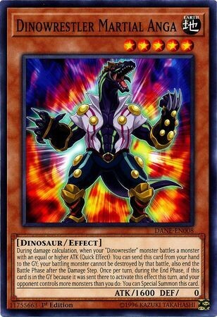 Dinowrestler Martial Anga - DANE-EN008 - Common 1st Edition Dark Neostorm 1st Edition Singles