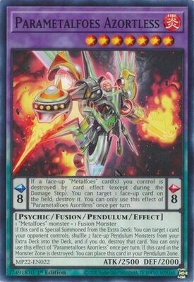 Parametalfoes Azortless - MP22-EN022 - Common 1st Edition
2022 Mega-Tin: Pharaoh&#39;s Gods 1st Edition Singles