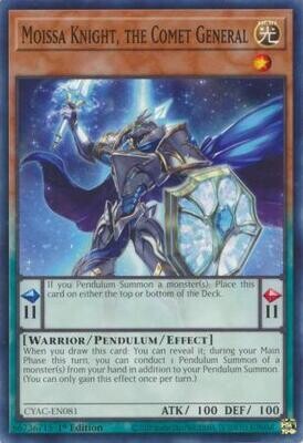 Moissa Knight, the Comet General - CYAC-EN081 - Common 1st Edition Cyberstorm Access 1st Edition Singles (español)