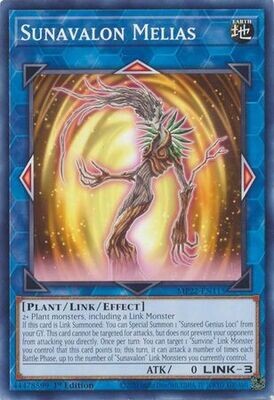 Sunavalon Melias - MP22-EN115 - Common 1st Edition
2022 Mega-Tin: Pharaoh&#39;s Gods 1st Edition Singles