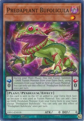 Predaplant Bufolicula - DIFO-EN018 - Common 1st Edition Dimension Force 1st Edition Singles (espanol)