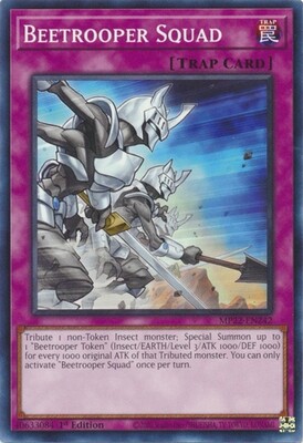 Beetrooper Squad - MP22-EN242 - Common 1st Edition
2022 Mega-Tin: Pharaoh&#39;s Gods 1st Edition Singles