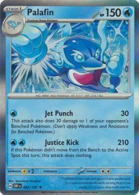 Palafin - 062/197 - Holo Rare Obsidian Flames Singles