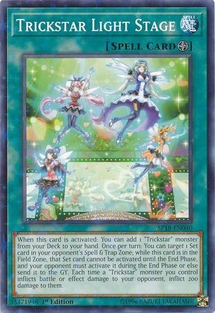 Trickstar Light Stage - SP18-EN040 - Common 1st Edition Star Pack VRAINS 1st Edition Singles