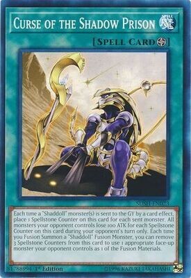 Curse of the Shadow Prison - SDSH-EN023 - Common 1st Edition
Structure Deck: Shaddoll Showdown Singles (español)
