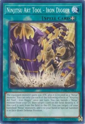 Ninjitsu Art Tool - Iron Digger - DABL-EN062 - Common 1st Edition Darkwing Blast 1st Edition Singles
