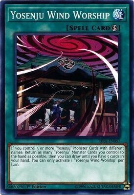 Yosenju Wind Worship - RIRA-EN057 - Common 1st Edition Rising Rampage [RIRA] 1st Edition Singles