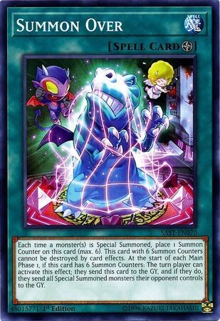 Summon Over - SAST-EN070 - Common 1st Edition Savage Strike 1st Edition Singles(español)