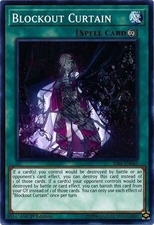 Blockout Curtain - RIRA-EN065 - Common 1st Edition Rising Rampage [RIRA] 1st Edition Singles
