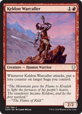 Keldon Warcaller 136/269 Dominaria Singles