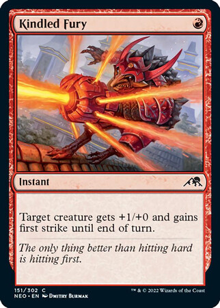 Kindled Fury 151/302 - Kamigawa Neon Dynasty Singles (Español)