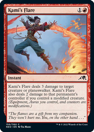 Kami&#39;s Flare 150/302 - Kamigawa Neon Dynasty Singles (Español)