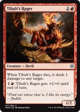 Tibalt&#39;s Rager 147/264 - War of the Spark Singles (Español)