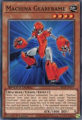 Machina Gearframe - SBCB-EN071 - Common 1st Edition Speed Duel Battle City Box 1st Edition Singles