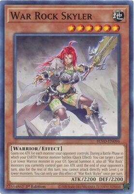 War Rock Skyler - BLVO-EN096 - Common 1st Edition Blazing Vortex 1st Edition Singles