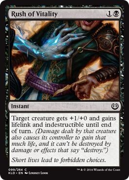 Rush of Vitality 099/264
Kaladesh Singles  (Español)