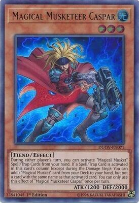 Magical Musketeer Caspar - DUOV-EN071 - Ultra Rare 1st Edition
Duel Overload 1st Edition Singles