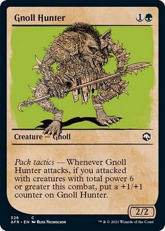 Gnoll Hunter 326 - Showcase / Rulebook
Adventures in the Forgotten Realms Collector Booster Singles